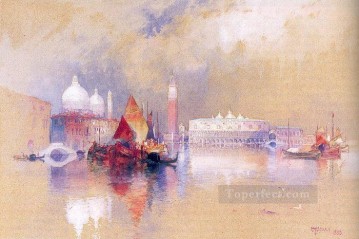 Venecia clásica Painting - Vista del barco Thomas Moran Venecia